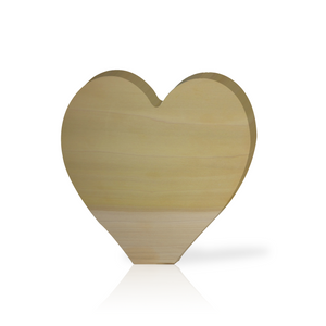 Large Heart Wood Block