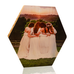 Large Hexagon Wood Block